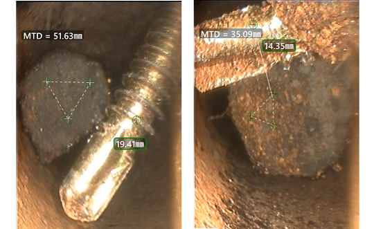 螺栓式結構測量插入深度示意圖 螺栓式結構測量插入深度示意圖